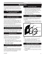 Предварительный просмотр 21 страницы Vermont Castings Encore 1450C Owners Installation And Operating Manual