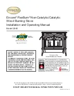 Vermont Castings Encore Flexburn 2040 Installation And Operating Manual preview