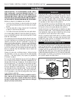 Preview for 4 page of Vermont Castings Encore Flexburn 2040 Installation And Operating Manual