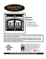 Предварительный просмотр 1 страницы Vermont Castings EWF36 Homeowner'S Installation And Operating Manual