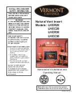 Vermont Castings Insert Studio LHEC20 Homeowner'S Installation And Operating Manual preview