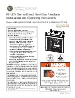 Vermont Castings KHLDV400NTSCSB Installation And Operating Instructions Manual preview