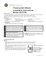 Preview for 1 page of Vermont Castings LSTF36 Installation Instructions