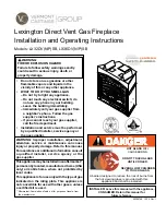 Vermont Castings LX32DV(N/P)SB Installation And Operating Instructions Manual preview