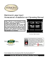 Vermont Castings Merrimack Large Homeowner'S Installation And Operating Manual предпросмотр