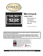 Предварительный просмотр 1 страницы Vermont Castings Merrimack Installation And Operating Manual