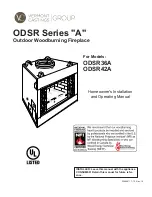 Vermont Castings ODSR36A Installation And Operating Manual предпросмотр