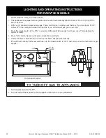 Preview for 34 page of Vermont Castings Radiance RADVT Series Installation & Operating Manual