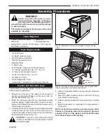 Preview for 15 page of Vermont Castings Radiance RADVTBD Homeowner'S Installation And Operating Manual