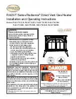 Vermont Castings Radiance RADVTBDSB Installation And Operating Instructions Manual preview