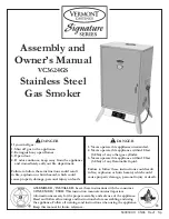 Preview for 1 page of Vermont Castings Signature VC3624GS Assembly And Owner'S Manual