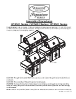 Vermont Castings Signature VCS301 Series Assembly Procedures preview