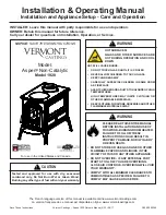 Vermont Castings The Aspen 1920 Installation & Operating Manual предпросмотр