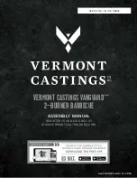 Vermont Castings Vanguard 2-Burner Barbecue Assembly Manual preview