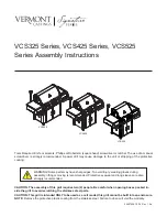 Vermont Castings VCS325 Series Assembly Instruction Manual preview