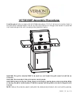 Vermont Castings VCT223SSP Assembly Procedures preview