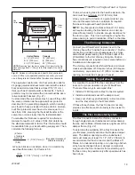 Предварительный просмотр 19 страницы Vermont Castings Winter warm 2100 Installation And Operating Manual