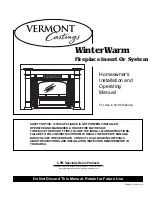 Предварительный просмотр 1 страницы Vermont Castings WinterWarm Homeowner'S Installation & Operation Manual