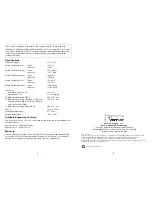 Preview for 2 page of Vernier ANM-BTA User Manual