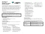 Preview for 1 page of Vernier Go Direct GDX-BP Manual