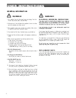 Preview for 4 page of Verona EFSGG 365 N Series User Operating Instructions Manual