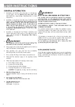 Preview for 4 page of Verona VDGCT212F Series Installation Instructions Manual