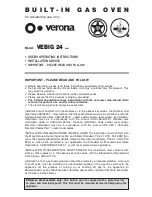 Verona VEBIG 24 User Operating Instructions Manual preview