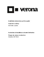 Verona VECTI365 Installation Instructions And User Manual preview