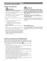 Preview for 4 page of Verona VEFSEE 304 P SERIES User Operating Instructions Manual