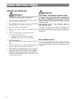 Preview for 4 page of Verona VEFSEE 365 Series User Operating Instructions Manual