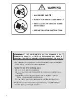 Preview for 2 page of Verona VEFSGE 365 Series Installation Instructions Manual