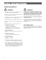 Preview for 4 page of Verona VEFSGE486DGP series User Operating Instructions Manual