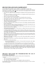 Preview for 5 page of Verona VEFSGG 304 Series User Operating Instructions Manual