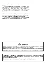 Preview for 3 page of Verona VEFSGG 365 User Operating Instructions Manual