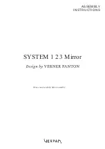 Verpan System 1-2-3 Assembly Instructions Manual preview