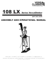 Preview for 2 page of versa climber 108 ALX Operational Manual