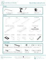 Предварительный просмотр 2 страницы Versa Desk PowerLift PLCSD Assembly Instructions Manual