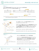 Предварительный просмотр 3 страницы Versa Desk PowerLift PLCSD Assembly Instructions Manual