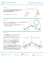 Предварительный просмотр 4 страницы Versa Desk PowerLift PLCSD Assembly Instructions Manual