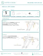 Предварительный просмотр 12 страницы Versa Desk PowerLift PLCSD Assembly Instructions Manual