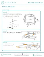 Preview for 13 page of Versa Desk PowerLift PLCSD Assembly Instructions Manual