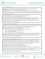 Предварительный просмотр 16 страницы Versa Desk PowerLift PLCSD Assembly Instructions Manual