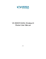 versa VX-583WR User Manual preview