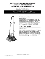 Preview for 1 page of Versaclean CRB1580 Instructions For Use Manual