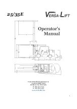 Versalift 25/35E Operator'S Manual preview