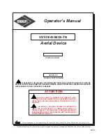 Предварительный просмотр 1 страницы Versalift VST-39-TN Operator'S Manual