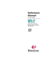 VersaLogic EPM-15 Reference Manual preview