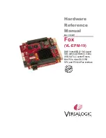 Предварительный просмотр 1 страницы VersaLogic Fox VL-EPM-19 Hardware Reference Manual