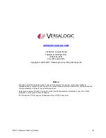 Предварительный просмотр 2 страницы VersaLogic Fox VL-EPM-19 Hardware Reference Manual