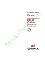 VersaLogic Python EBX-11 Reference Manual preview